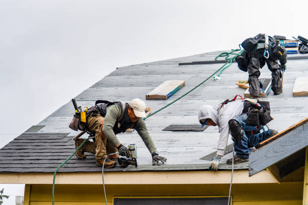 Professional Roofing technician working in Blandford, MA